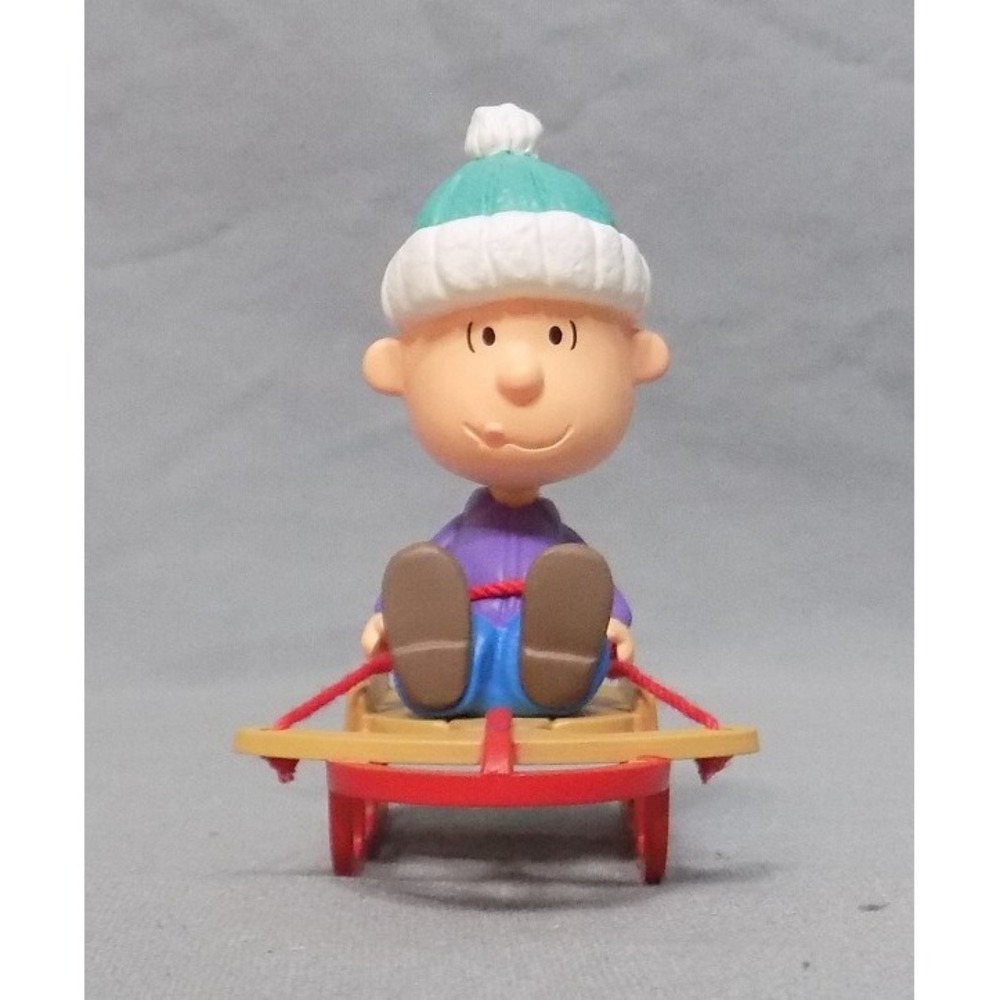 Peanuts Linus Sledding 1991 Hallmark Ornament Keepsake Peanuts Gang Collections